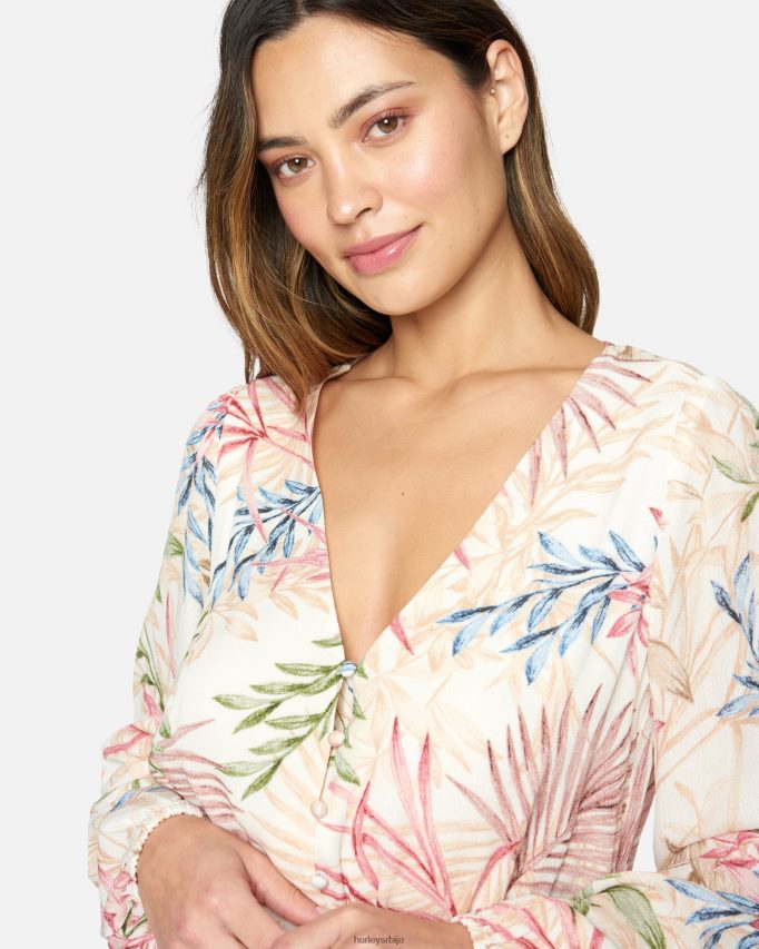 одећу ср Hurley Жене летња мини хаљина крем мулти 46R660496