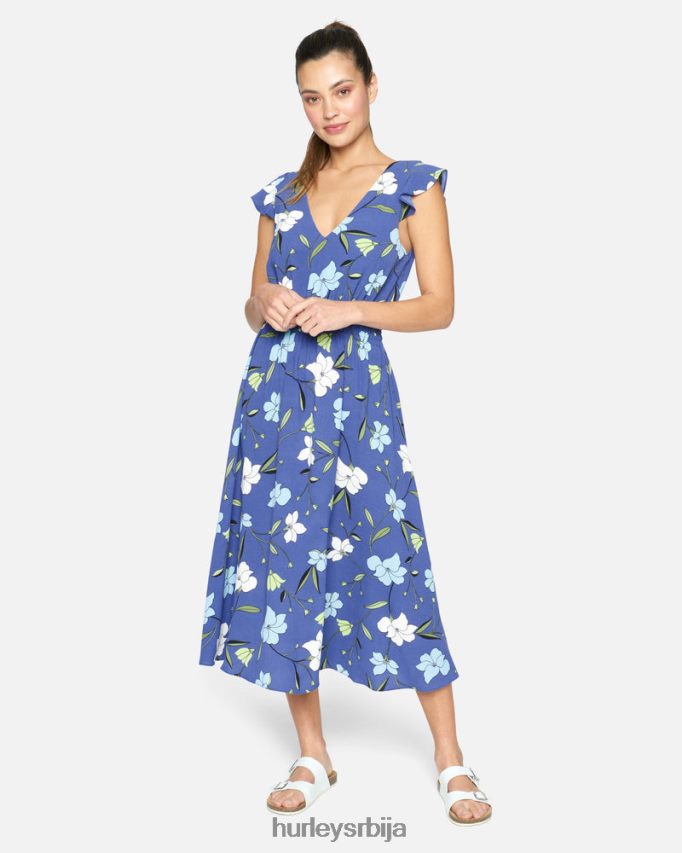 одећу ср Hurley Жене мак миди хаљина тамно плава 46R660509