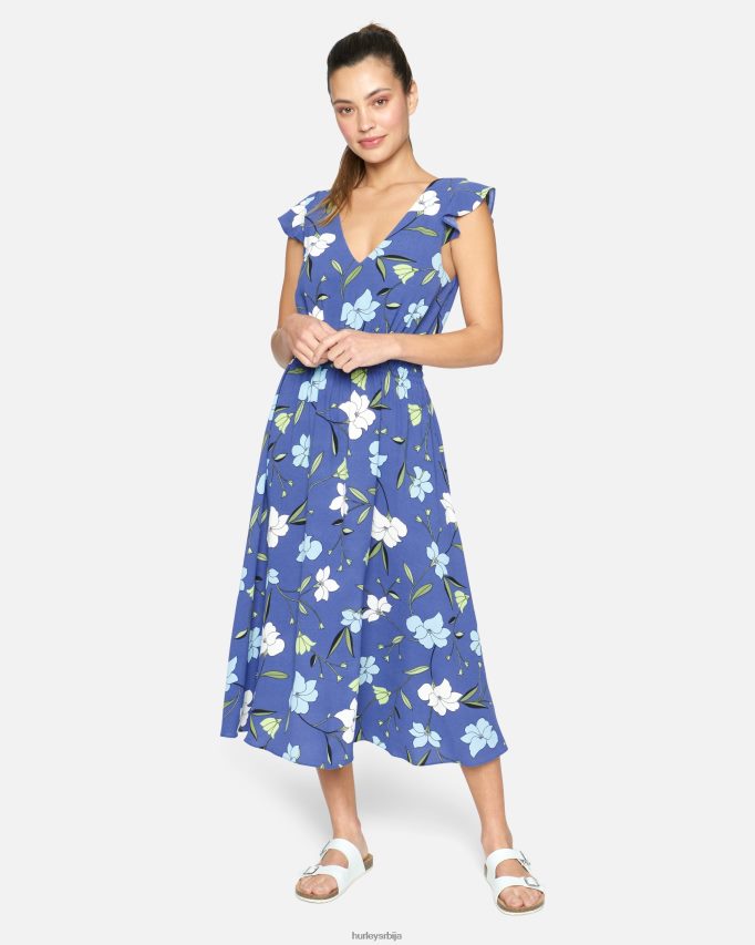 одећу ср Hurley Жене мак миди хаљина тамно плава 46R660509