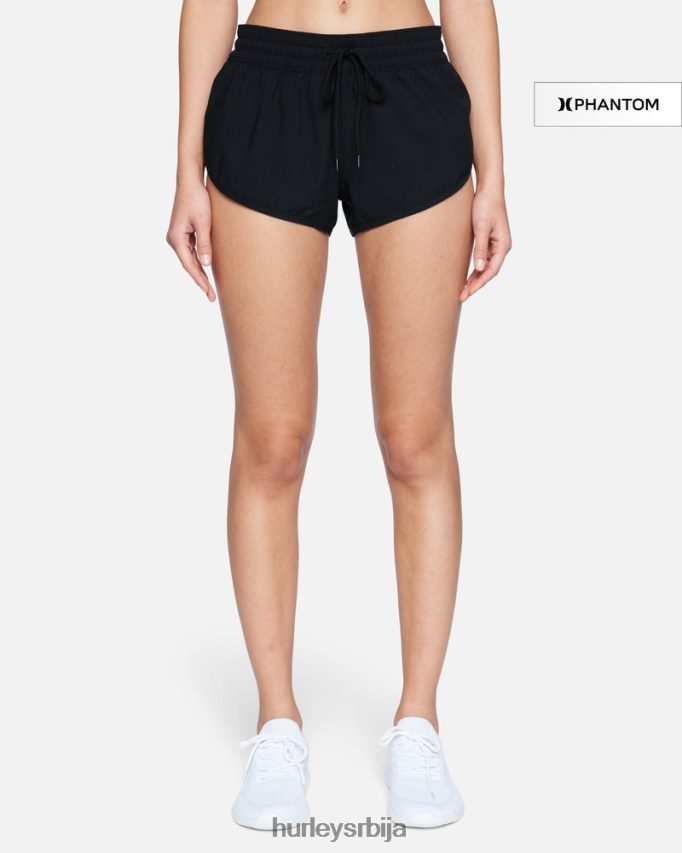 одећу ср Hurley Жене пхантом солид 2,5" шорц за даску црн 46R660519
