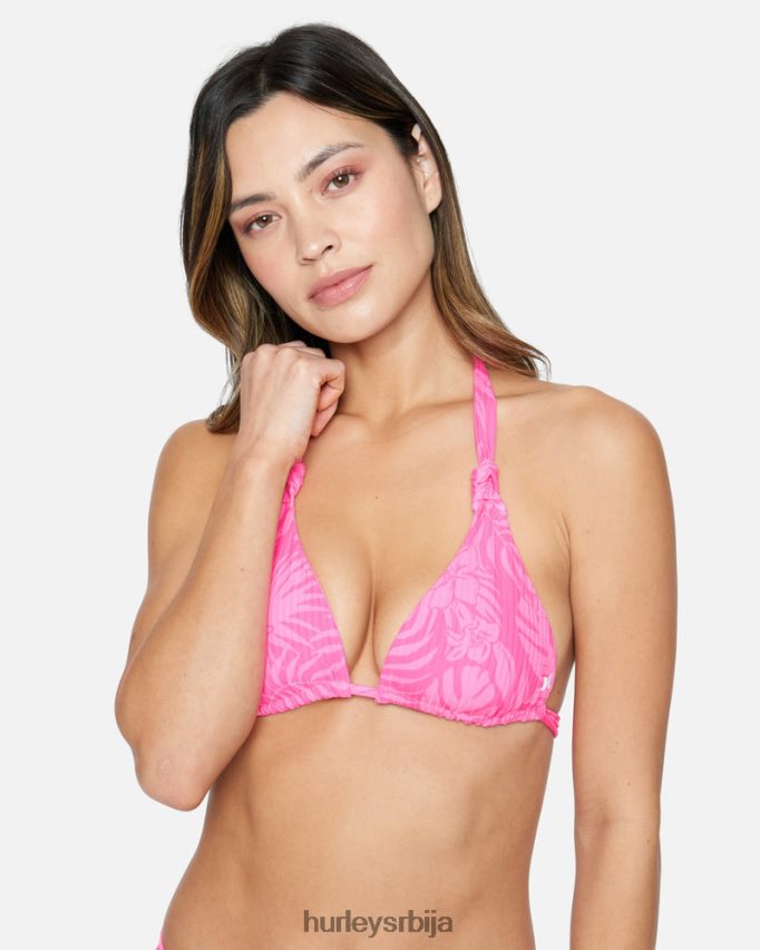 одећу ср Hurley Жене џунгла шетња чворова мека кравата три пинк пунцх 46R660462