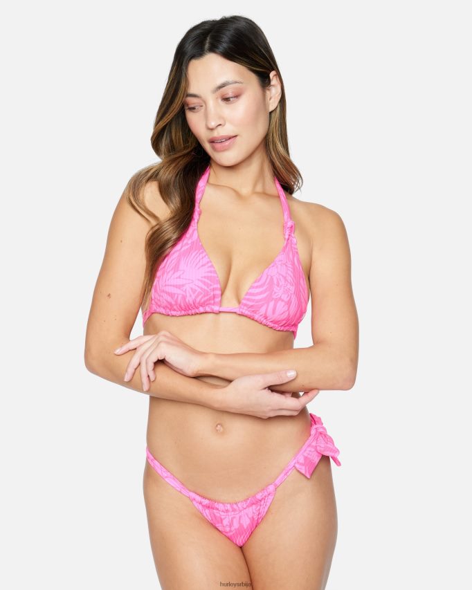 одећу ср Hurley Жене џунгла хода безобразан мека кравата дно пинк пунцх 46R660463