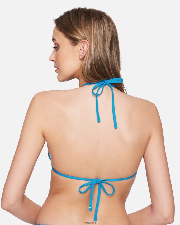 одећу ср Hurley Жене чврсти реверзибилни основни три топ плави ритам/неон креч 46R660467