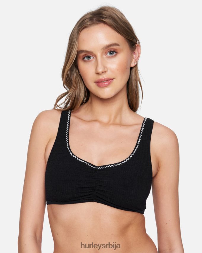 одећу ср Hurley Жене приобални бралет црно бели 46R660475