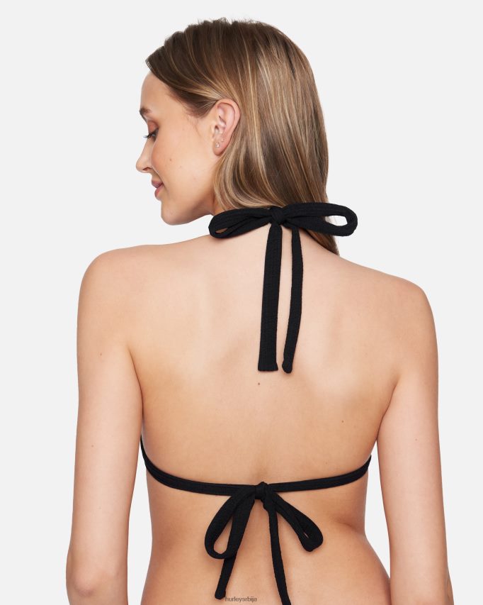 одећу ср Hurley Жене приобални мекани улар за кравату црно бели 46R660486