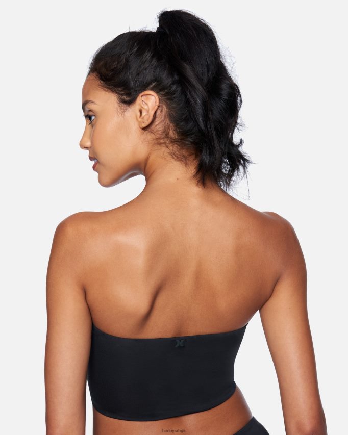 одећу ср Hurley Жене чврсти бикини горњи део црн 46R660534