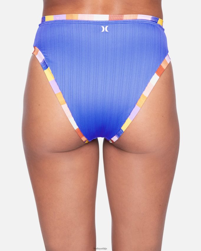 одећу ср Hurley Жене ретро блок бикини доњи део умереног високог струка лагуна мулти 46R660538