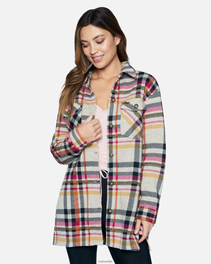 одећу ср Hurley Жене цози уп мулти плаид 46R660510
