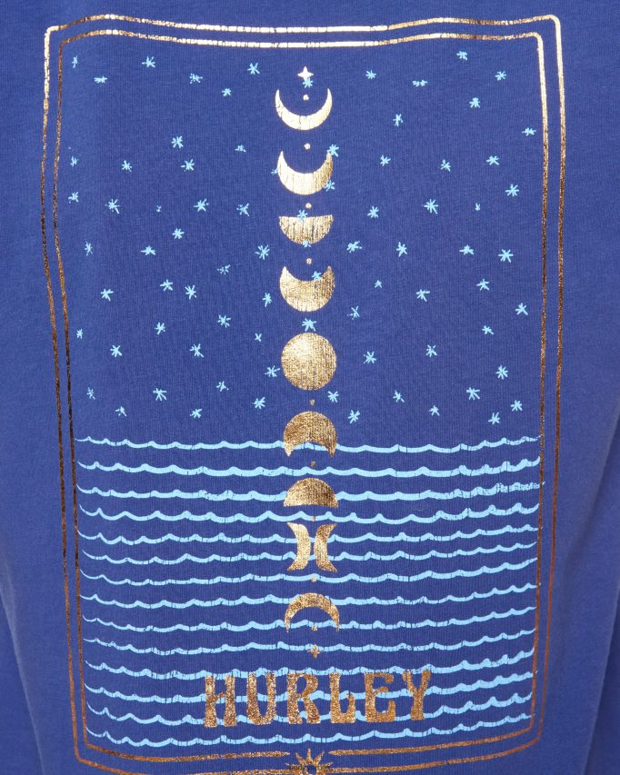 одећу ср Hurley Жене моон класична мајица шкриљац 46R660514