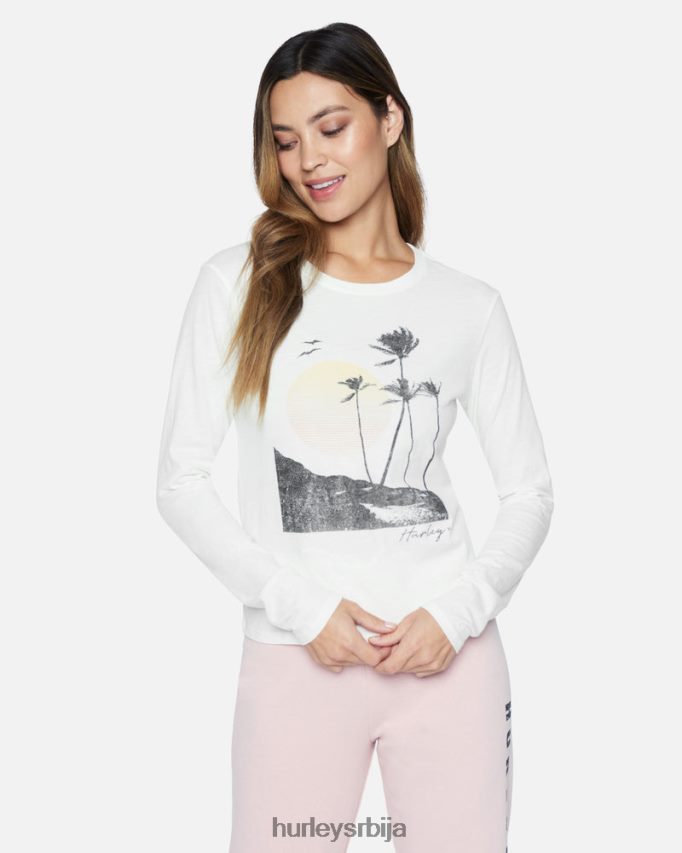одећу ср Hurley Жене лагуна перфецт црев дуги рукав марсхмаллов 46R660552