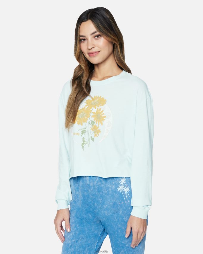 одећу ср Hurley Жене Паиге васхед скраћена мајица дугих рукава дечка пленер 46R660554