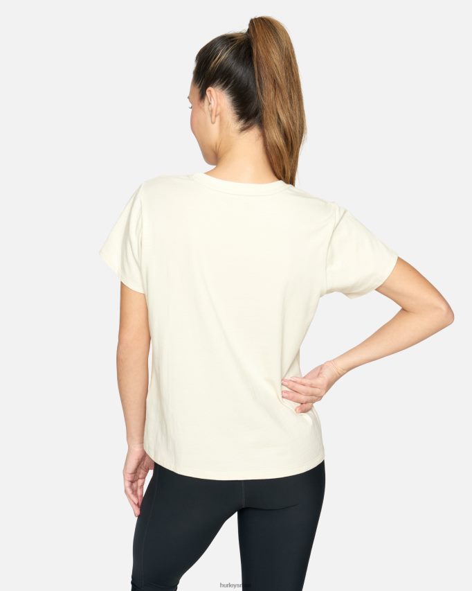 одећу ср Hurley Жене сунсет цхасер класична мајица бела берба 46R660555