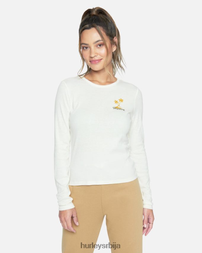 одећу ср Hurley Жене сна мајица дугих рукава марсхмаллов 46R660560