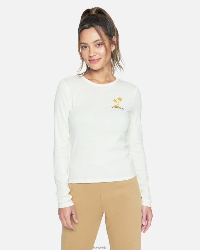 одећу ср Hurley Жене сна мајица дугих рукава марсхмаллов 46R660560