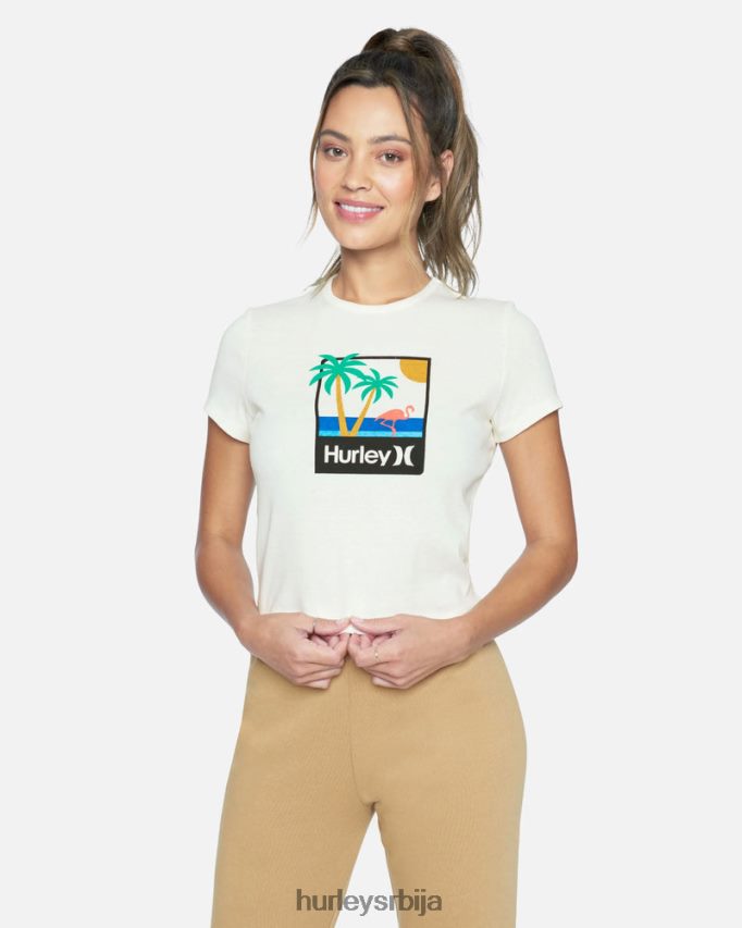 одећу ср Hurley Жене минго ребра мајица марсхмаллов 46R660562