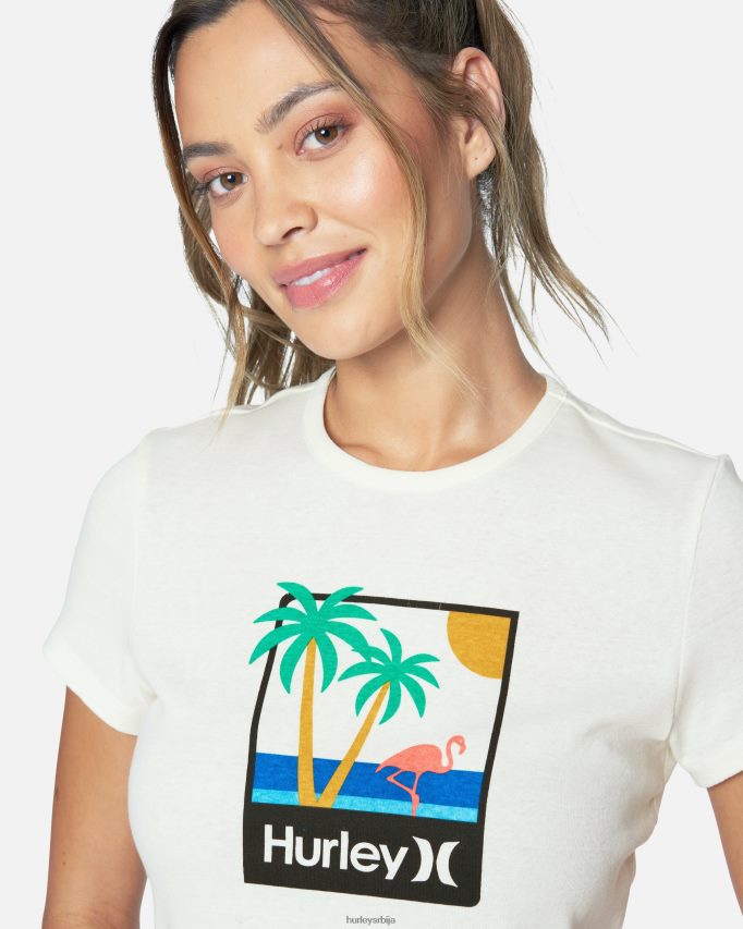 одећу ср Hurley Жене минго ребра мајица марсхмаллов 46R660562