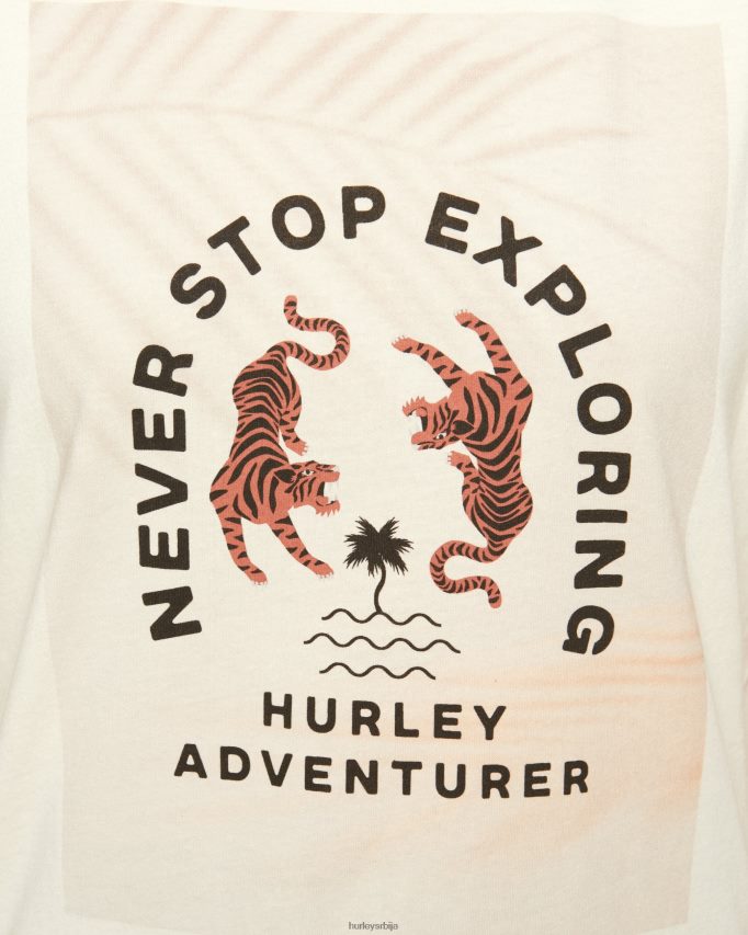 одећу ср Hurley Жене авантуристичка класична мајица бела берба 46R660567