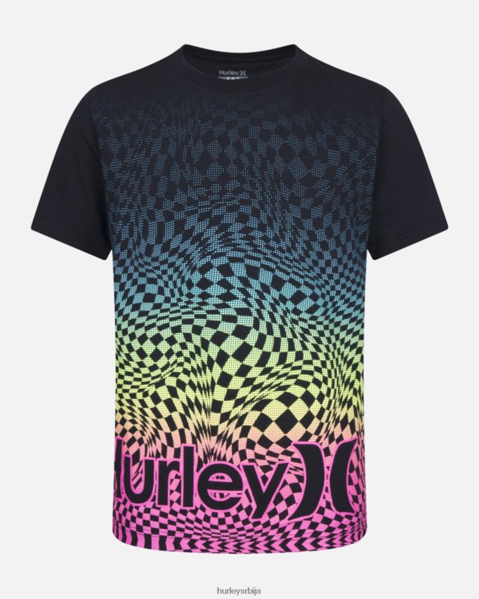 одећу ср Hurley клинци карирана мајица црн 46R660608