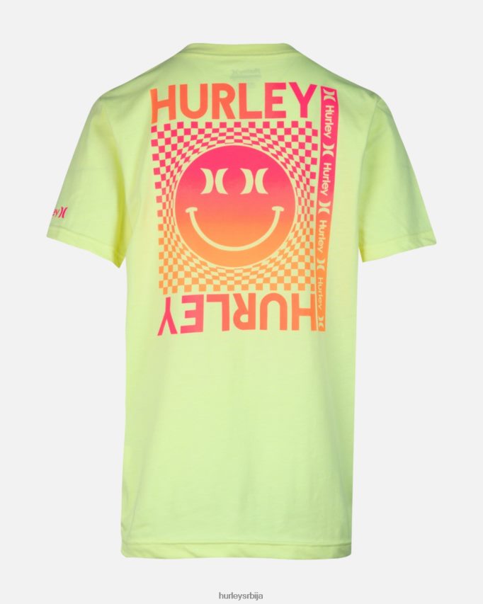 одећу ср Hurley клинци смајли карирана мајица Вресак са лимуном 46R660609