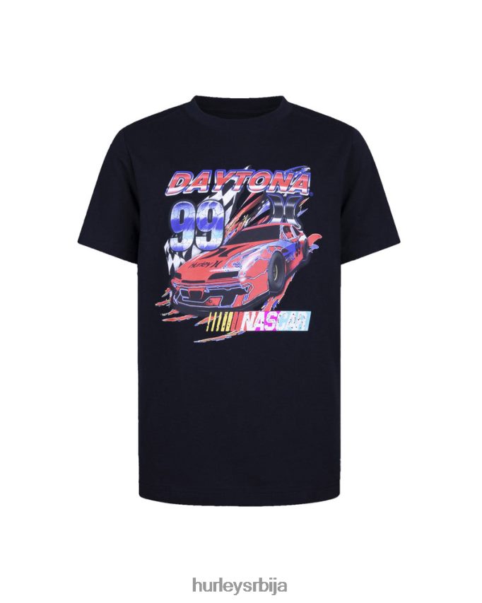 одећу ср Hurley клинци к насцар мајица кратких рукава за свакодневну употребу црн 46R660610