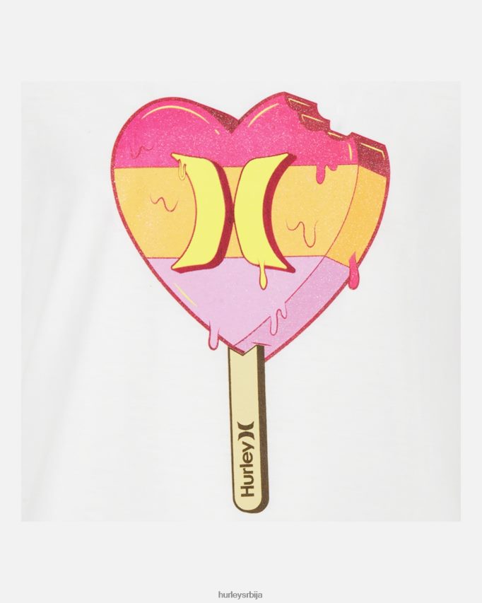 одећу ср Hurley клинци мајица љубави на први угриз бео 46R660616