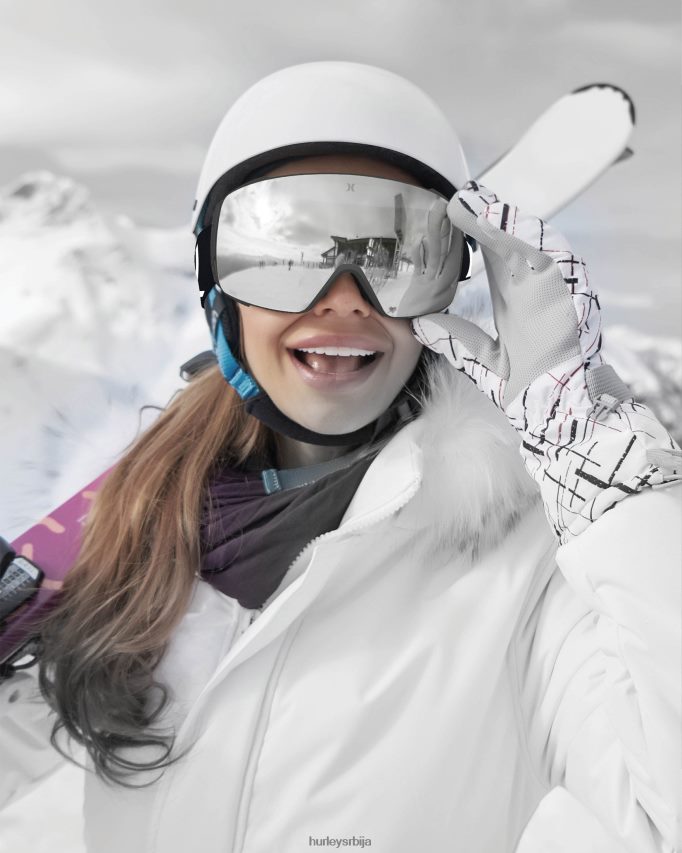 Прибор ср Hurley мушкарци хелик наочаре за снег за одрасле + магнетна сочива сребрно огледало 46R660458