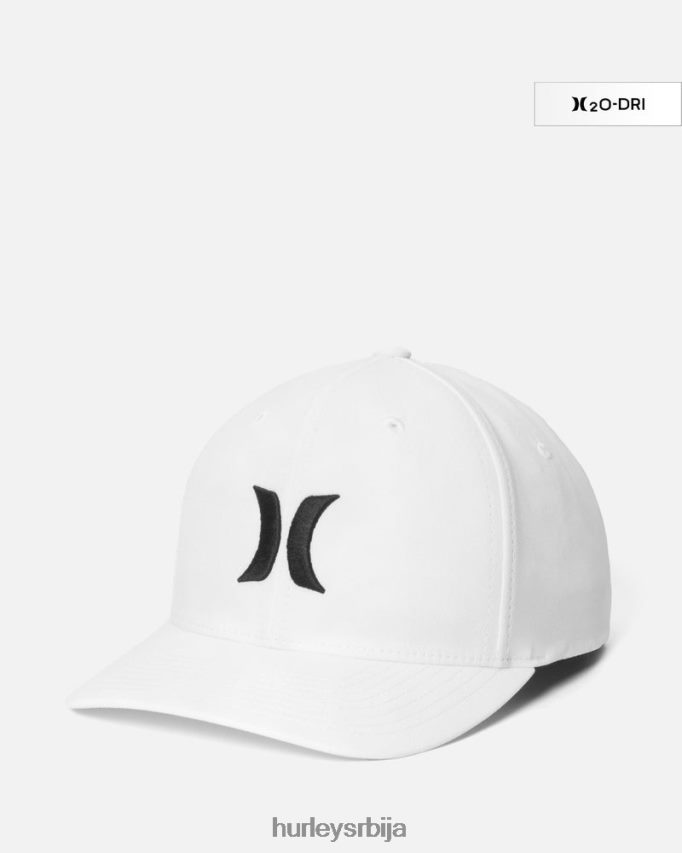 Прибор ср Hurley мушкарци х2о-дри један једини шешир бело црно 46R66095