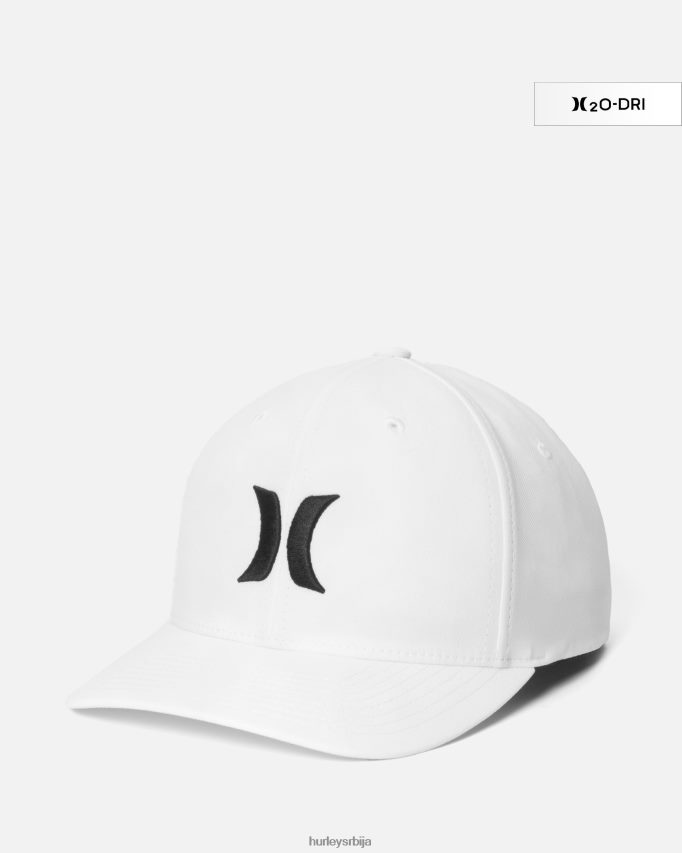 Прибор ср Hurley мушкарци х2о-дри један једини шешир бело црно 46R66095