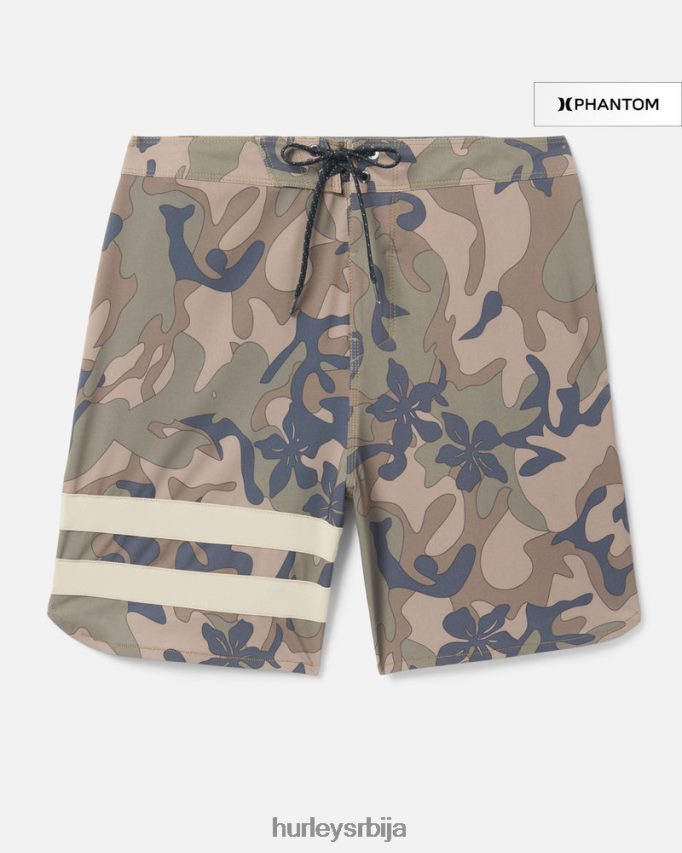 одећу ср Hurley мушкарци пхантом блоцк парти боардсхорт 18" маслина 46R660147