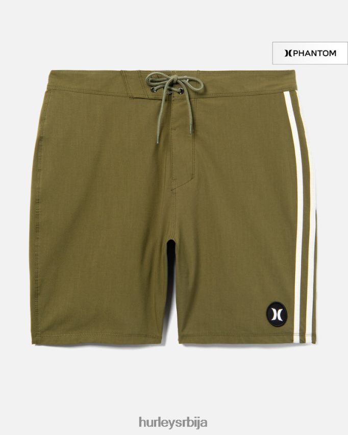 одећу ср Hurley мушкарци пхантом натуралс гаћице за пртљажник 18" маслина 46R660195