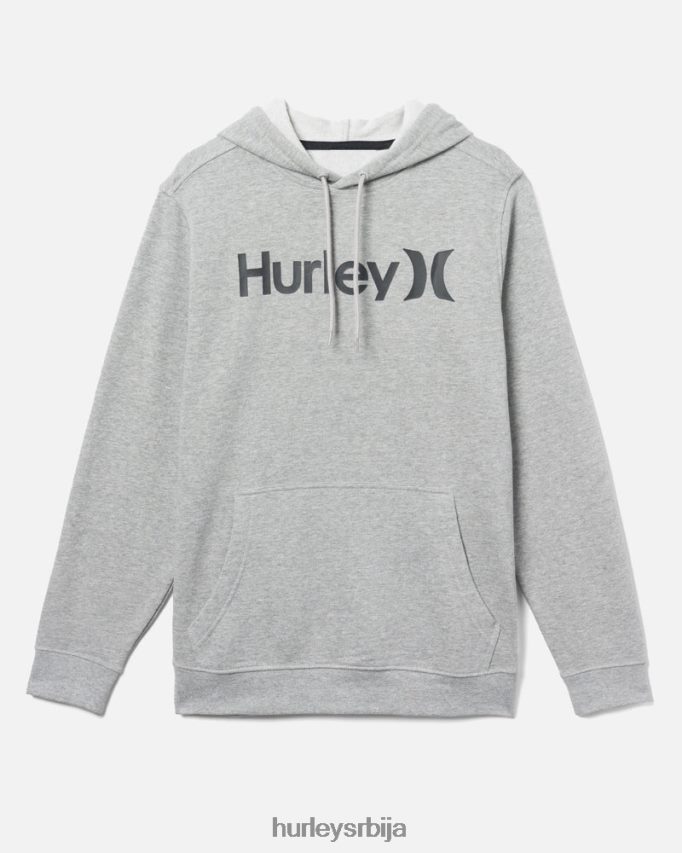одећу ср Hurley мушкарци једна једина пуловер капуљача од флиса тамно сива вријеска 2 46R660362