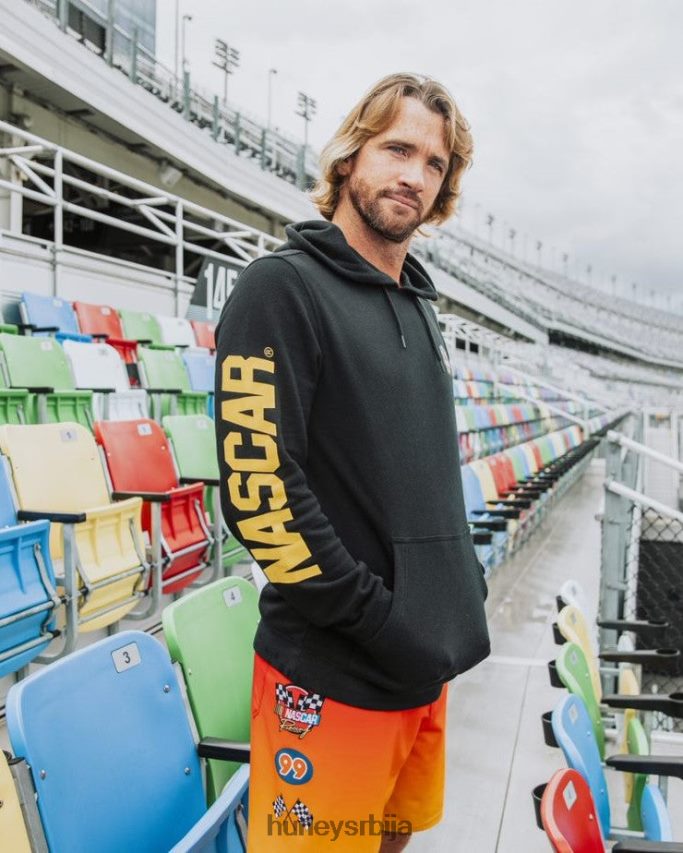 одећу ср Hurley мушкарци насцар к пуловер од флиса црн 46R660266