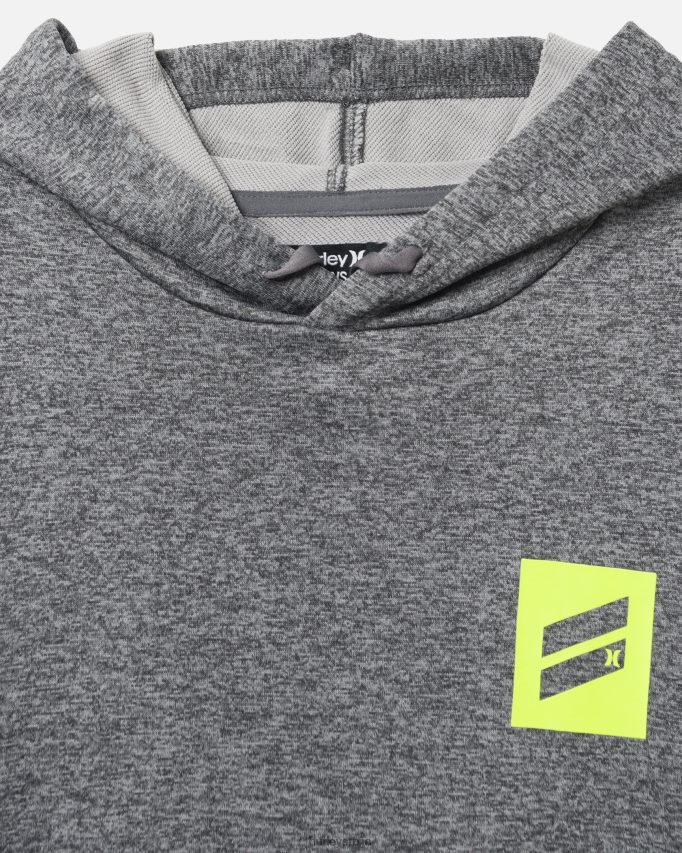 одећу ср Hurley мушкарци постоји боотцамп француски фротир пуловер с капуљачом сива/црна 46R66052