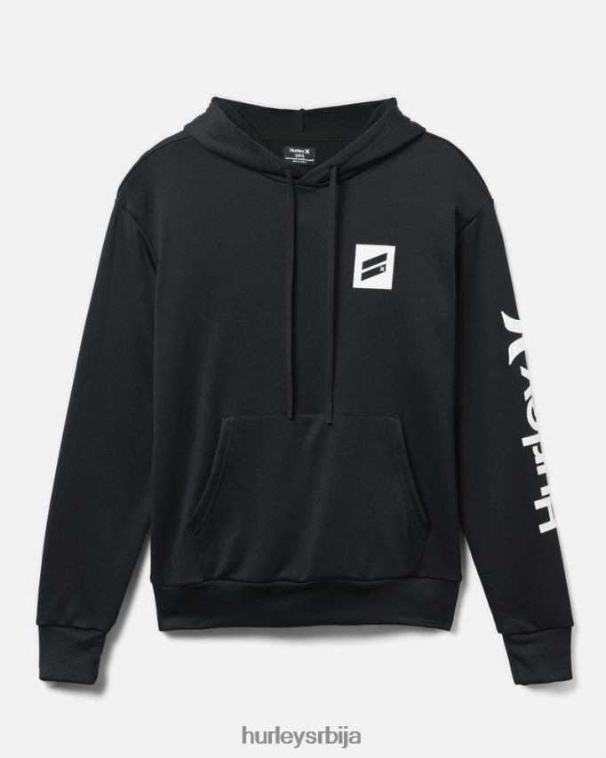 одећу ср Hurley мушкарци постоји боотцамп француски фротир пуловер с капуљачом црн 46R66054