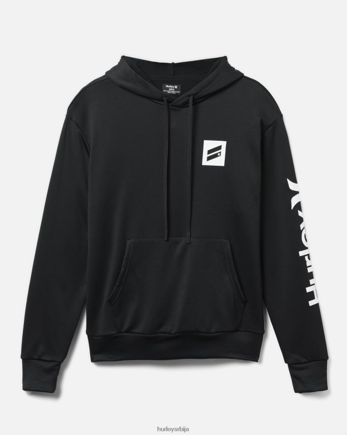 одећу ср Hurley мушкарци постоји боотцамп француски фротир пуловер с капуљачом црн 46R66054