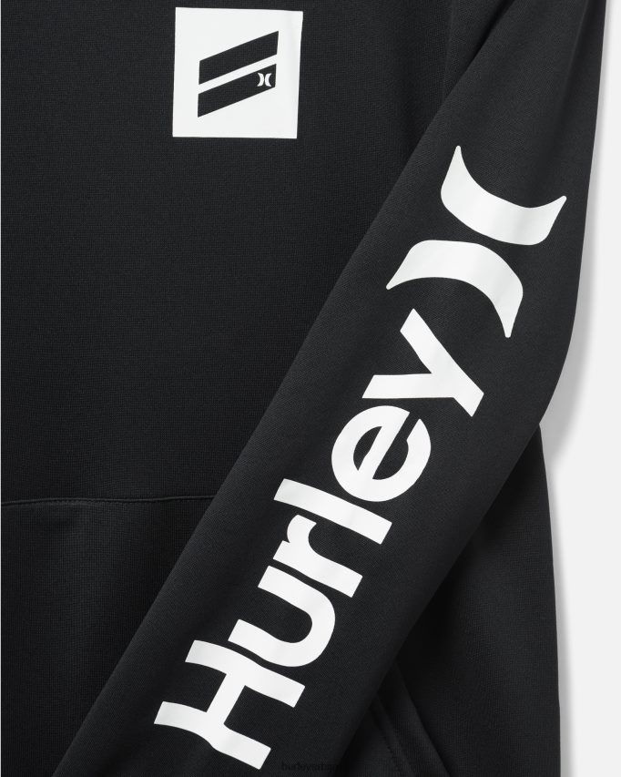 одећу ср Hurley мушкарци постоји боотцамп француски фротир пуловер с капуљачом црн 46R66054