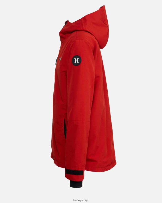 одећу ср Hurley мушкарци оутлав јакна за сноуборд краљевски црвени 46R660369
