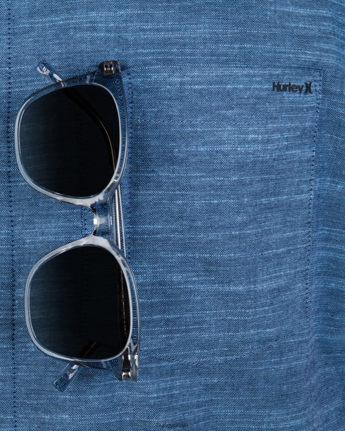 одећу ср Hurley мушкарци једна и једина растезљива кошуља кратких рукава опсидијан 2 46R660280