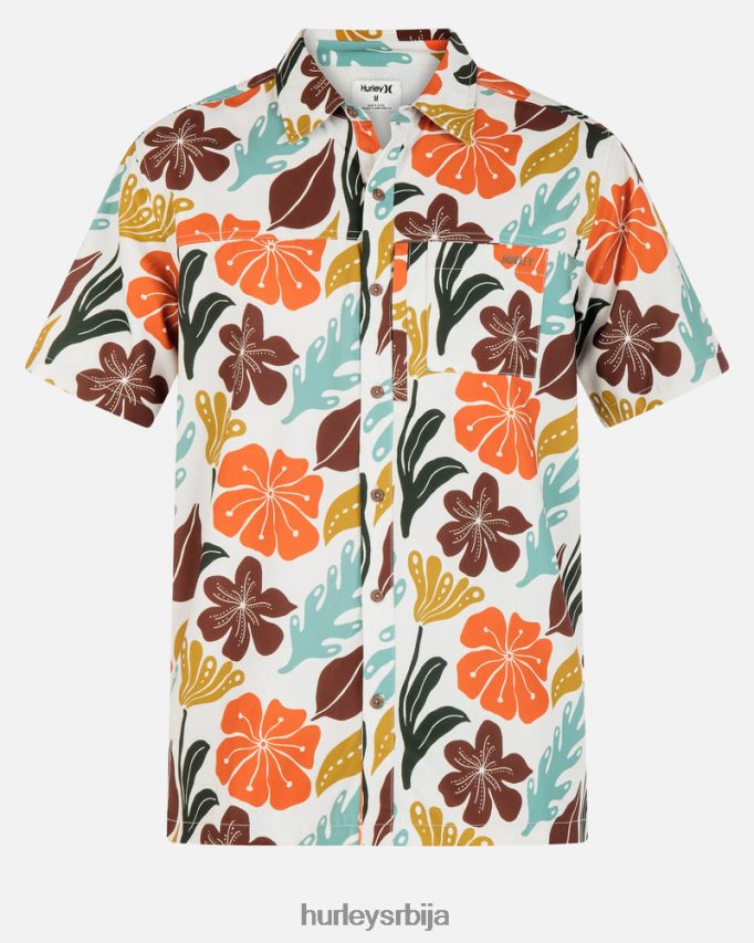 одећу ср Hurley мушкарци х2о-дри ринцон сиерра мајица кратких рукава кост 46R660350