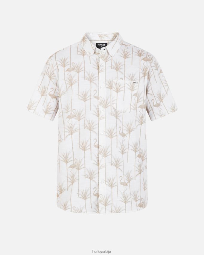 одећу ср Hurley мушкарци једна и једина растезљива кошуља кратких рукава кост 46R660292