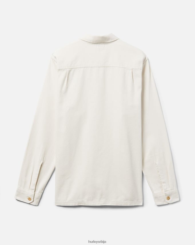 одећу ср Hurley мушкарци бикби платнена кошуља дугих рукава једва кост 46R660324