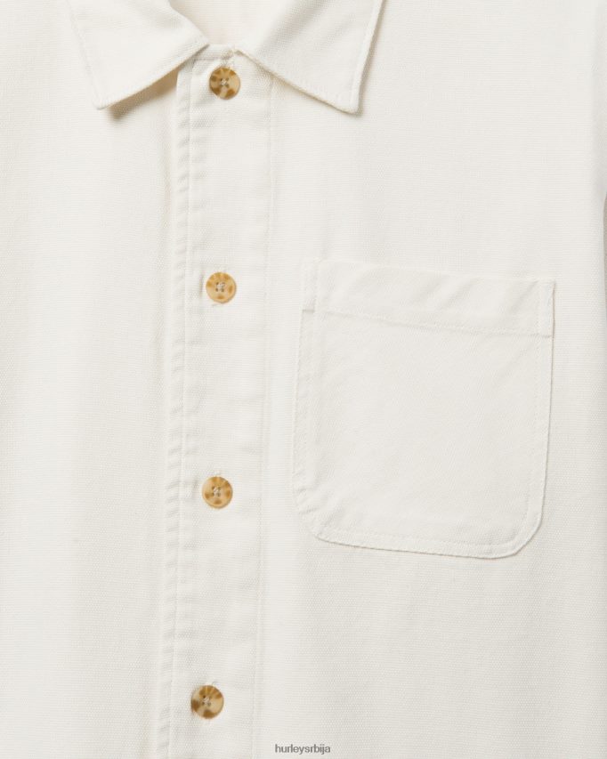 одећу ср Hurley мушкарци бикби платнена кошуља дугих рукава једва кост 46R660324