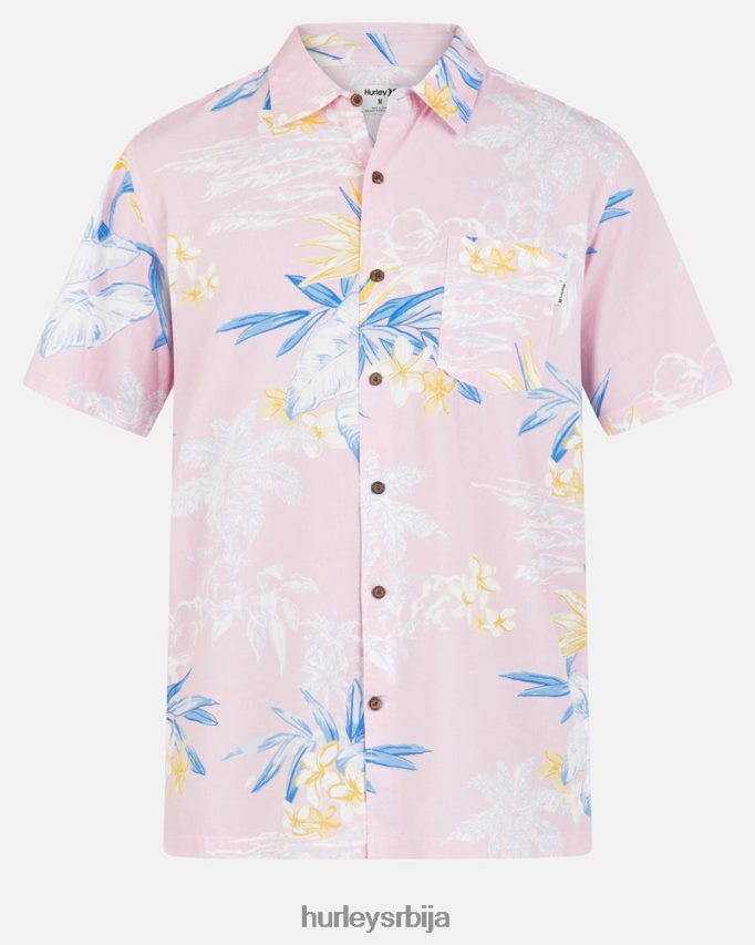 одећу ср Hurley мушкарци ринцон мајица кратких рукава фламинго 46R660336