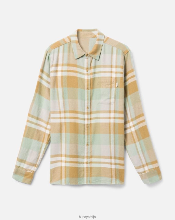 одећу ср Hurley мушкарци портланд органска фланелска кошуља златни доодле 46R660382