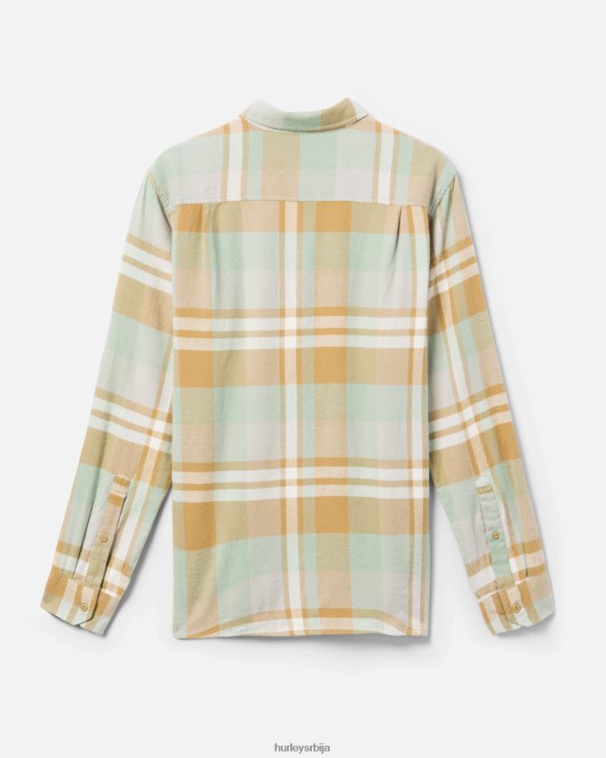 одећу ср Hurley мушкарци портланд органска фланелска кошуља златни доодле 46R660382