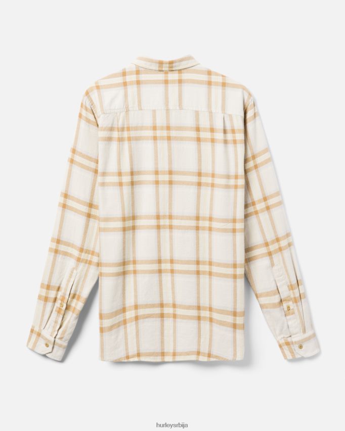 одећу ср Hurley мушкарци портланд органска фланелска кошуља кост 46R660385