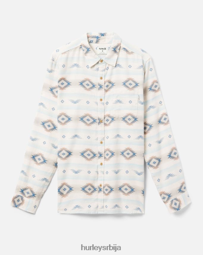 одећу ср Hurley мушкарци портланд органска фланелска кошуља једва кост 46R660392
