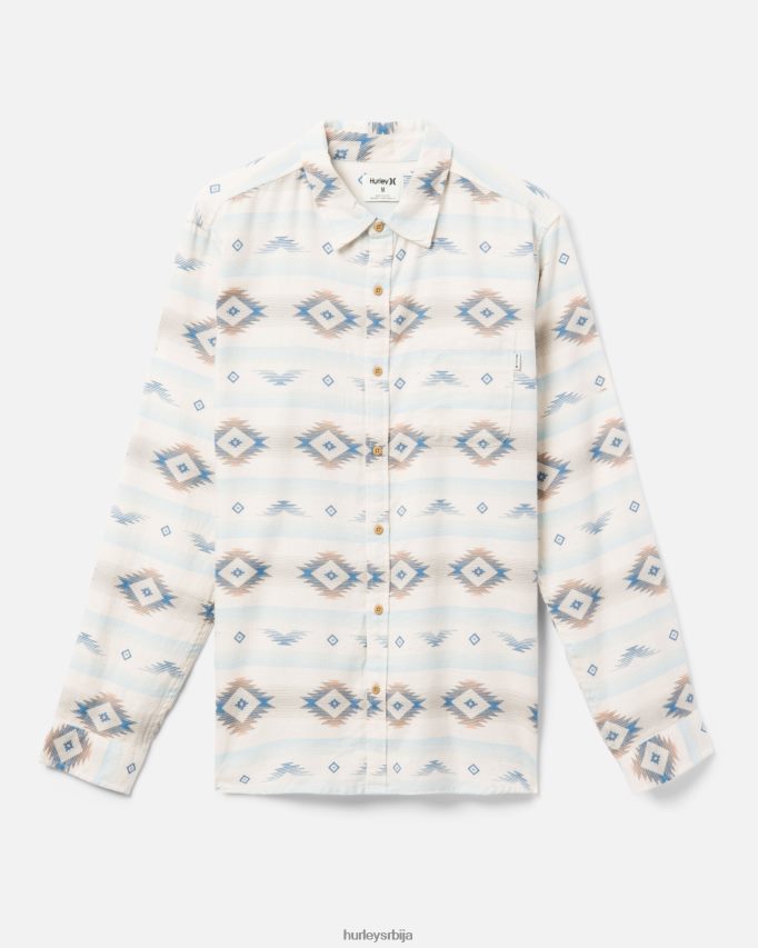 одећу ср Hurley мушкарци портланд органска фланелска кошуља једва кост 46R660392