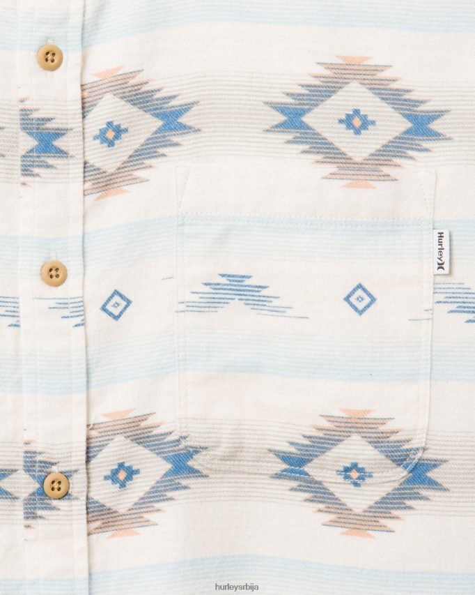 одећу ср Hurley мушкарци портланд органска фланелска кошуља једва кост 46R660392