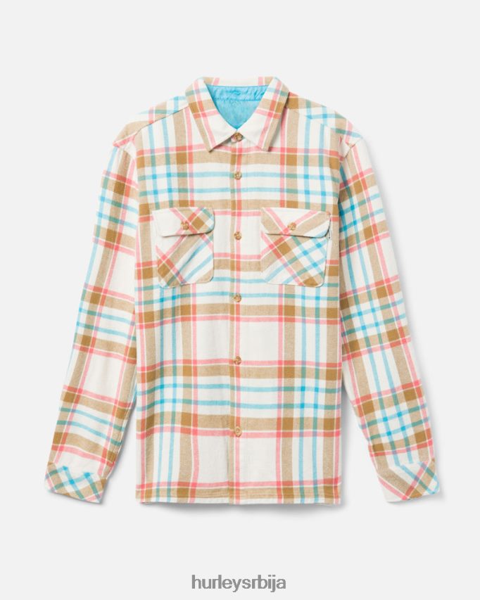 одећу ср Hurley мушкарци Санта Цруз Схорелине фланел једва кост 46R660396